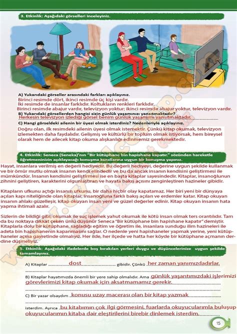 türkçe 5 sınıf sayfa 15